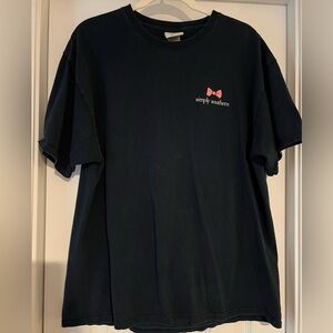 Simply Southern Navy Tee with Pink Whale